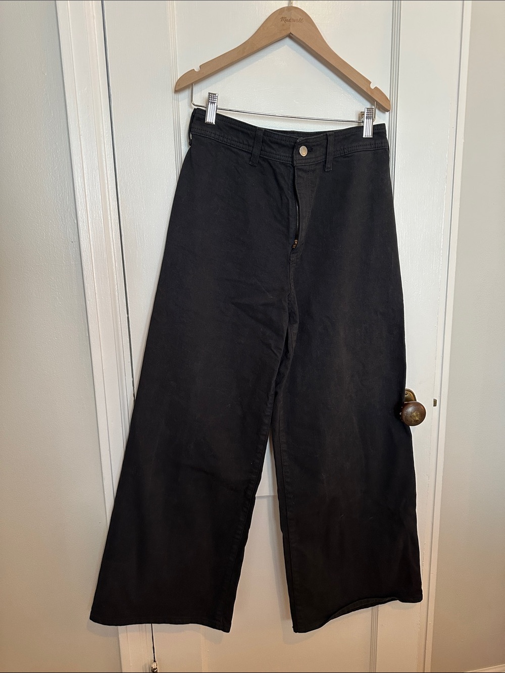 Universal Thread Sailor Wide-Leg Black Women's Jeans, 6